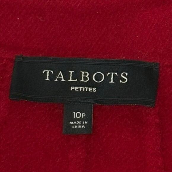 Talbot's Petite Double Faced Wool Swing-Style Blazer Women's 10P | Red | EUC - Picture 8 of 12